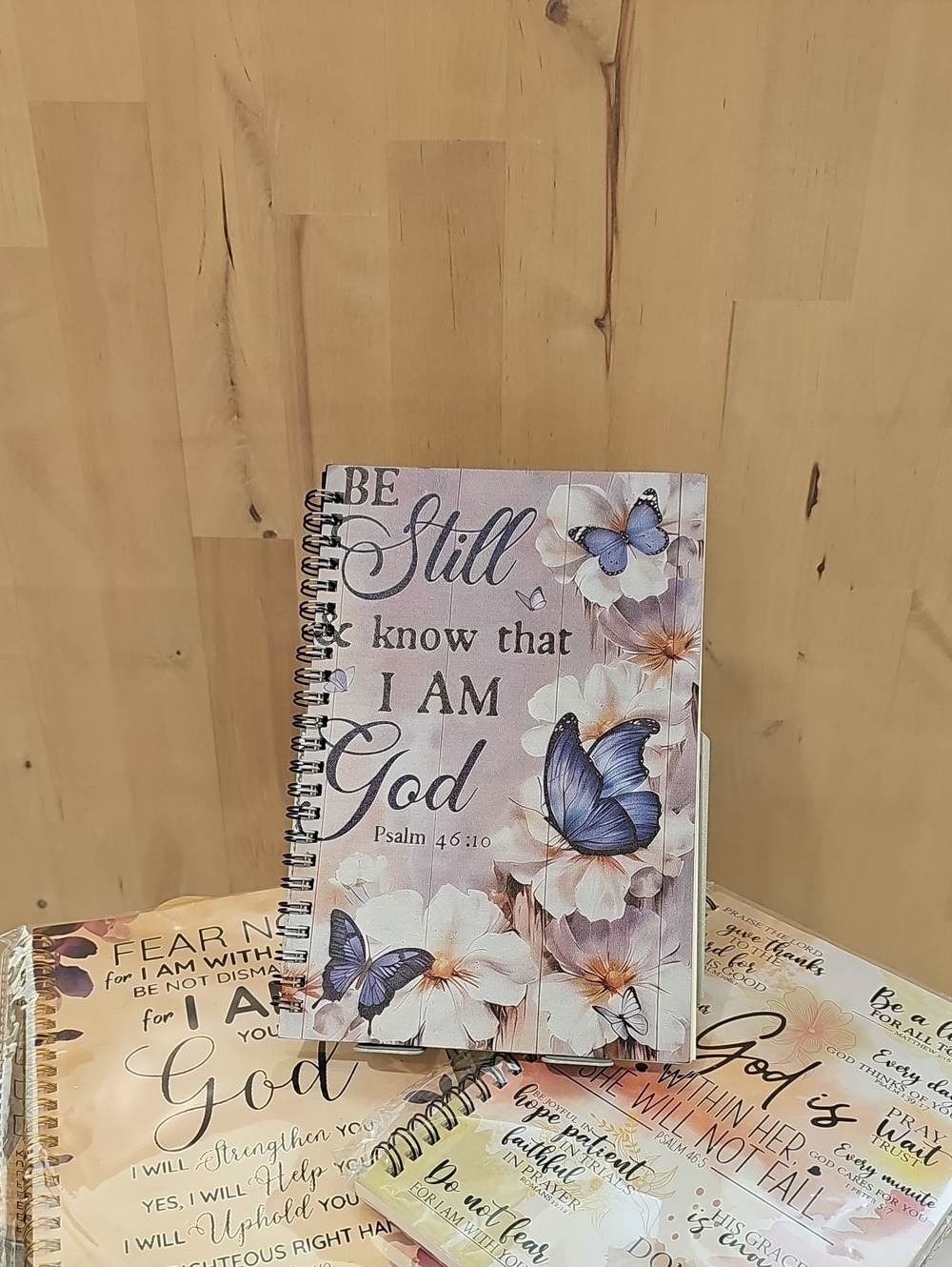 Still Know That I Am God Spiral Journal - Purple Butterfly